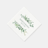 Eucalyptus Envy Receptie servetten (Hoek)