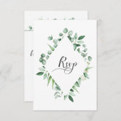 Eucalyptus Envy Waterverf RSVP (Voorkant / Achterkant)