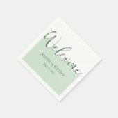 Eucalyptus Envy Welkom Ontvangst Servetten (Hoek)