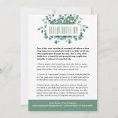 Eucalyptus Essential Oil Blends Roller Bottle Invi Kaart (Achterkant)
