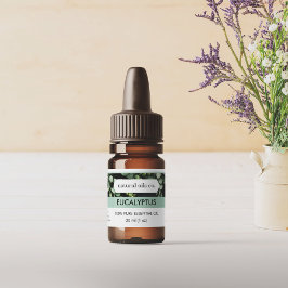 Eucalyptus Essential Oils Geurstof Flesetiket Sticker