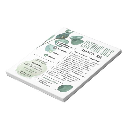 Eucalyptus Essential Oils Start Guide Notitieblok (Linkerzijde)