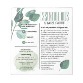 Eucalyptus Essential Oils Start Guide Notitieblok (Voorkant)