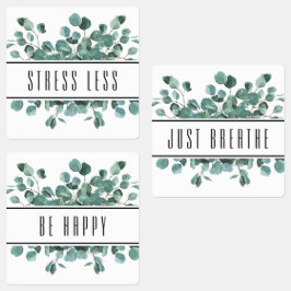 Eucalyptus Essentiële Olie Roller Flessenetiketten Labels