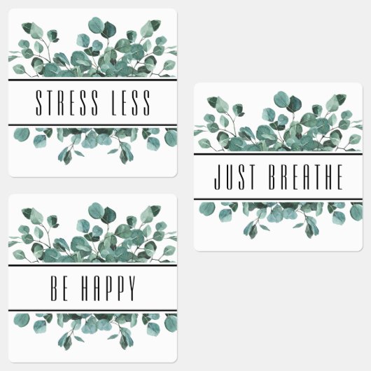 Eucalyptus Essentiële Olie Roller Flessenetiketten Labels (Groep)