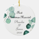 Eucalyptus Eucalyptus Keramisch Ornament (Achterkant)