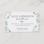 Eucalyptus Event Planner Visitekaartjes (Achterkant)