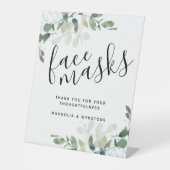 Eucalyptus Face Maskers Weddenschap Reclamebord Met Voetstuk (Voorkant)