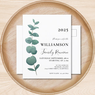 Eucalyptus Family Reunion Invitation Briefkaart