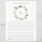 Eucalyptus fauna - advies voor moeder Baby shower (Voorkant)