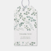 Eucalyptus Favor Tags Cadeaulabel (Achterkant)