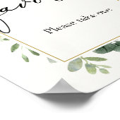 Eucalyptus Favors Sign Poster (Hoek)