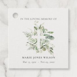 Eucalyptus Fern Fauna Herinneringssympathie Bedankjes Labels