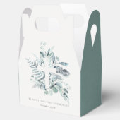 Eucalyptus Fern Foliage Cross Eerste Heilige Commu Bedankdoosjes (Geopend)