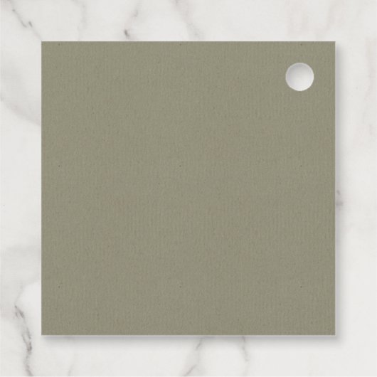 Eucalyptus Fern Foliage Cross Eerste Heilige Commu Bedankjes Labels (Achterkant)