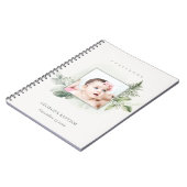 Eucalyptus Fern Foliage Foto Baptisme Guestbook Notitieboek (Linkerzijde)