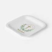 Eucalyptus First Community Gold Cross Papieren Bordje (Gebogen)