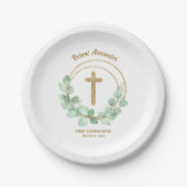 Eucalyptus First Community Gold Cross Papieren Bordje (Voorkant)