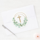 Eucalyptus First Community Ronde Sticker (Envelop)