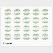 Eucalyptus Floral 25e Jubileum Ronde Sticker (Vel)