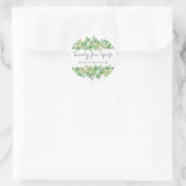 Eucalyptus Floral 25e Jubileum Ronde Sticker (Tas)