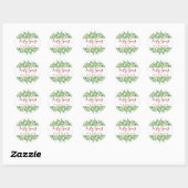 Eucalyptus Floral 40e Jubileum Ronde Sticker (Vel)