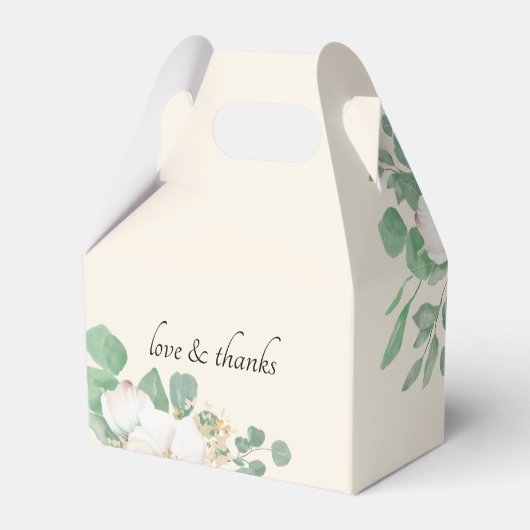 Eucalyptus Floral beige Wedding Collectie Bedankdoosjes (Achterkant)