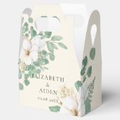 Eucalyptus Floral beige Wedding Collectie Bedankdoosjes (Geopend)