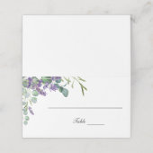 Eucalyptus Floral botanische tafel Plaatskaartje (Buitenkant ongevouwen)