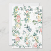 Eucalyptus Floral Cute Koala Baptism Christening Kaart (Achterkant)