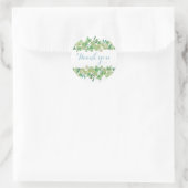 Eucalyptus Floral Dank u Ronde Sticker (Tas)