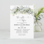 Eucalyptus Floral de avond voor de uitnodiging (Staand voorkant)