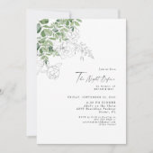 Eucalyptus Floral de nacht voor de repetitie Kaart (Voorkant)