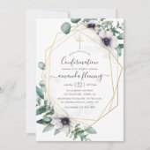 Eucalyptus Floral Geometric Bevestiging Kaart (Voorkant)