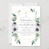 Eucalyptus Floral Geometric Bevestiging Magnetische Uitnodiging (Voorkant)