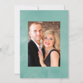 Eucalyptus Floral Geometric Weddenfoto Kaart (Achterkant)