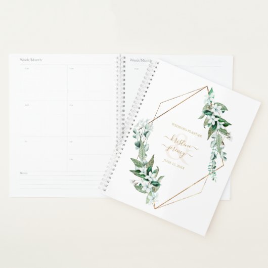 Eucalyptus Floral Gold Lijst Wedding Planner (Display)