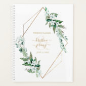 Eucalyptus Floral Gold Lijst Wedding Planner (Voorkant)