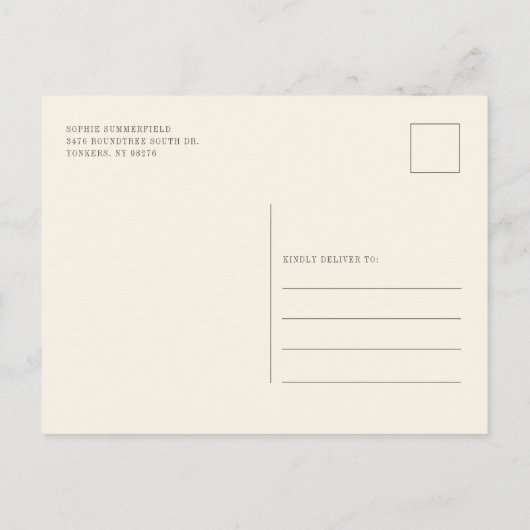 Eucalyptus Floral Sunflower Script Vrijgezellenfee Uitnodiging Briefkaart (Achterkant)