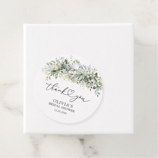 Eucalyptus Floral Vrijgezellenfeest Gift Label (In situ)