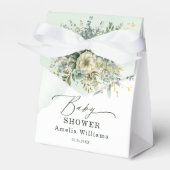 Eucalyptus Floral Waterverf Greenery Baby shower Bedankdoosjes (Voorkant Zijde)