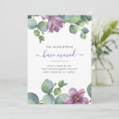 Eucalyptus Floral We hebben Greenery Moving Aankondiging (Staand voorkant)