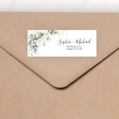 Eucalyptus Floral Weddenschap Return Label