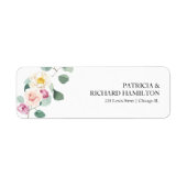 Eucalyptus Floral Weddenschap Return Label (Voorkant)