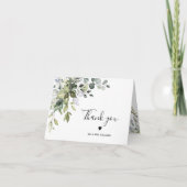 Eucalyptus Floral Wedding Bedankkaart (Voorkant)