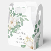 Eucalyptus Floral Wedding Collectie Favor Box Bedankdoosjes (Geopend)