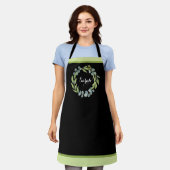 Eucalyptus Floral Wreaton Black Schort (Gedragen)