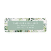 Eucalyptus florale elegant retentieadres etiket (Voorkant)
