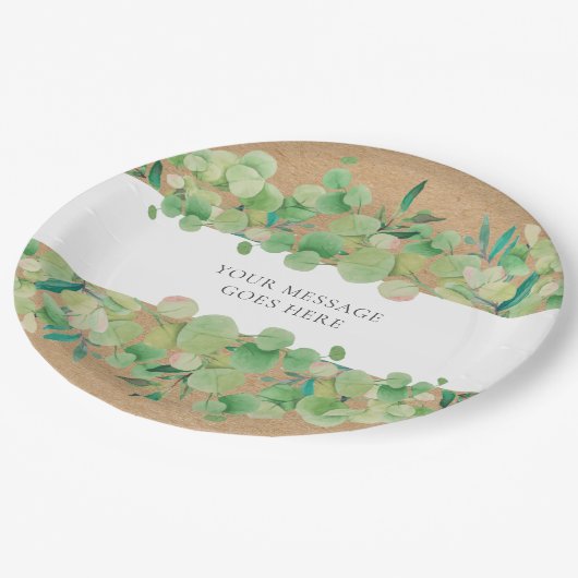 Eucalyptus floralis papieren bordje (Gekanteld)