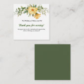 Eucalyptus Flowers Bedankt voor je creditcard Notitiekaartje (Voorkant / Achterkant)